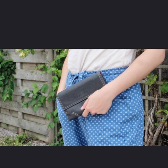 LONGCHAMP Vintage Black Leather Wallet